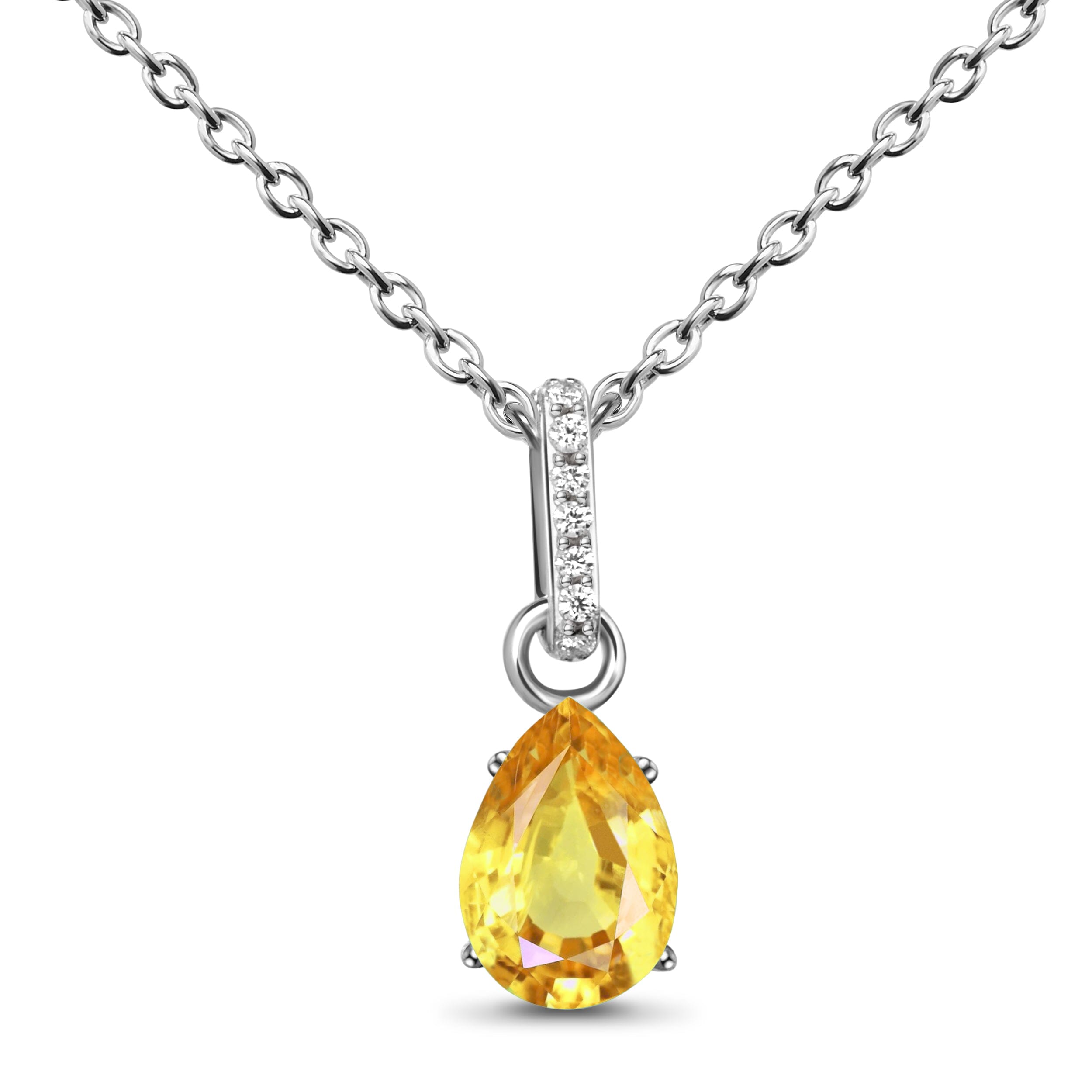Citrine Necklace Sway - November Birthstone