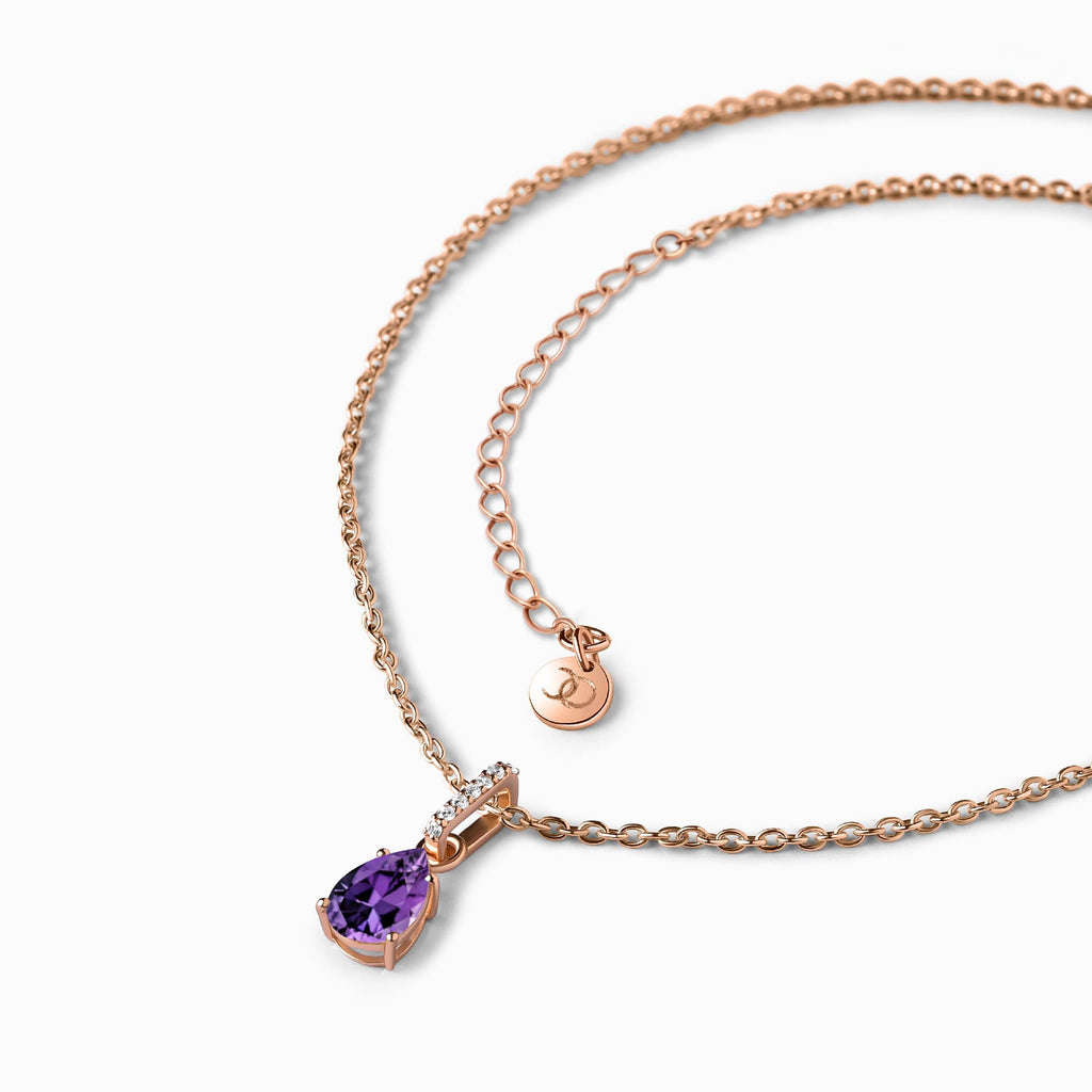 Amethyst Necklace Sway - February Birthstone