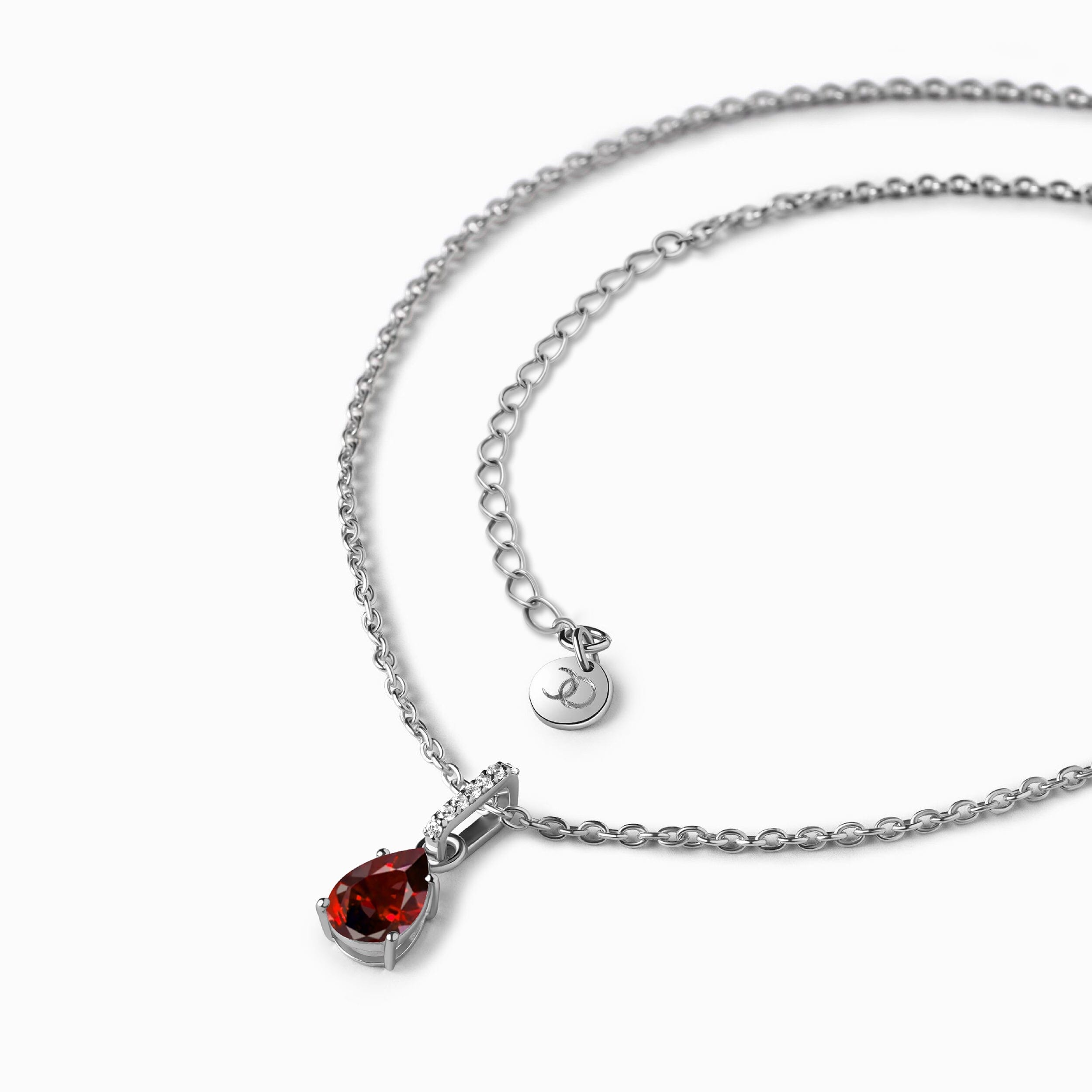 Garnet Necklace Sway - January Birthstone