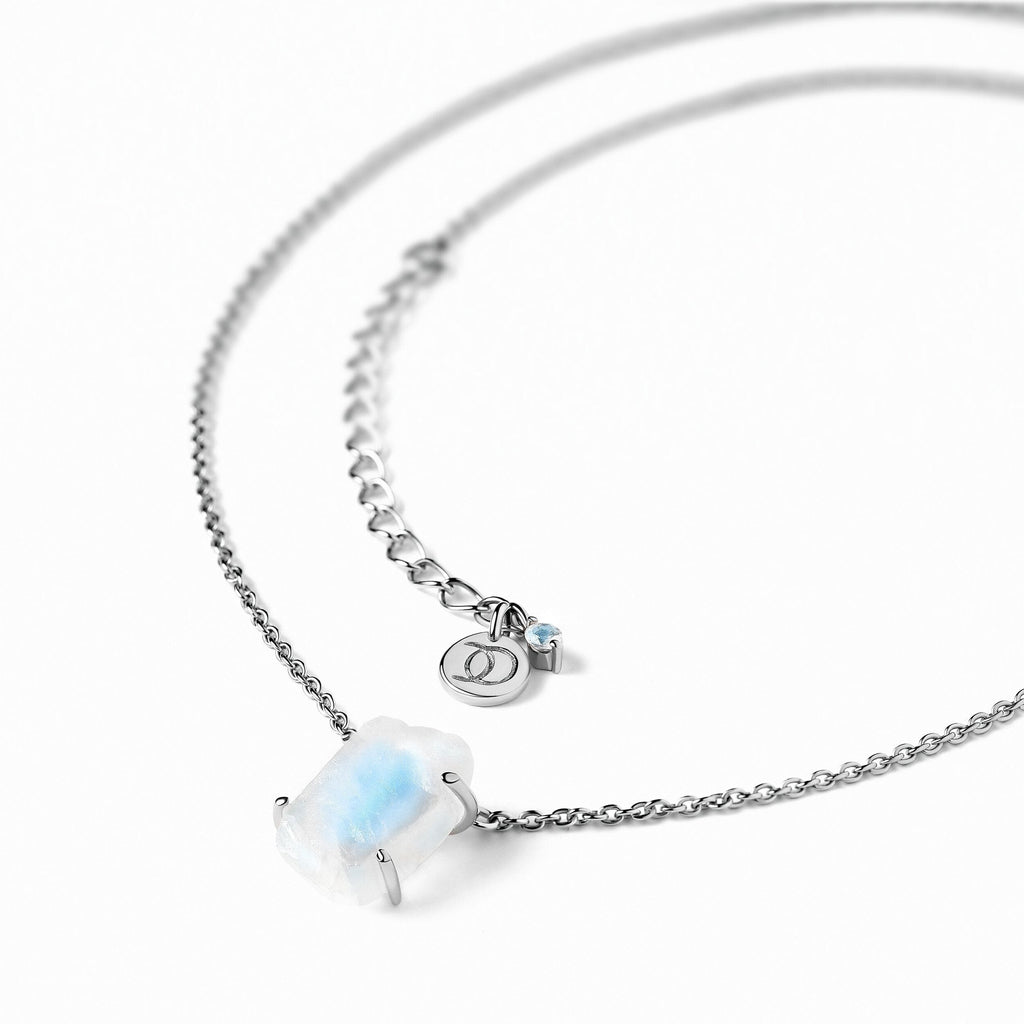 Raw Crystal Necklace - Moonstone 'Intuition'