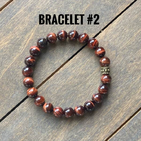 Couple Bracelet | Red Tigers Eye