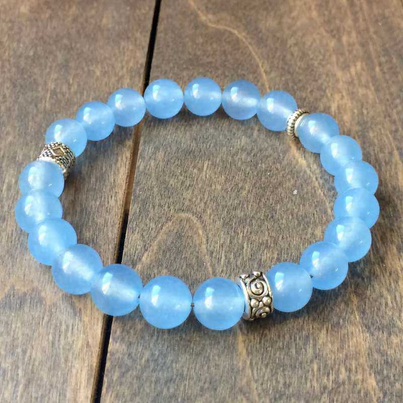 Healing Crystal Bracelets | Blue Agate