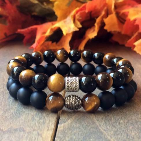 Stack Tigers Eye Bracelet